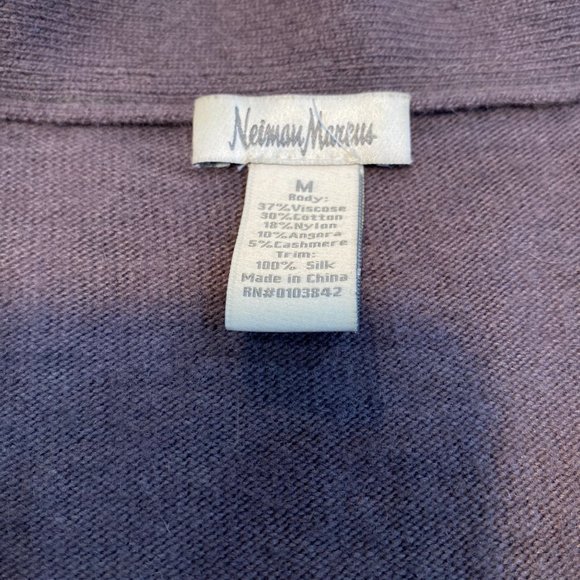 Vintage Neiman Marcus Cheetah Rough Hem Cardigan - Picture 7 of 7